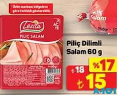 PİLİÇ DİLİMLİ SALAM 60 G fiyat ve kampanya bilgisi